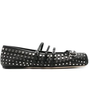 Gucci Horsebit Ballet Flats - Black