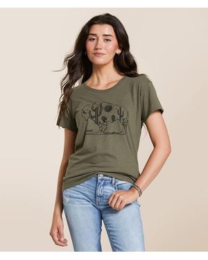 Ariat Bison Nightscape T-Shirt - Green