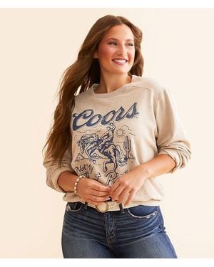 Changes Coors Not My First Rodeo Oversized Pullover - Natural
