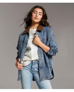 BKE Denim Barn Stretch Jacket - Blue