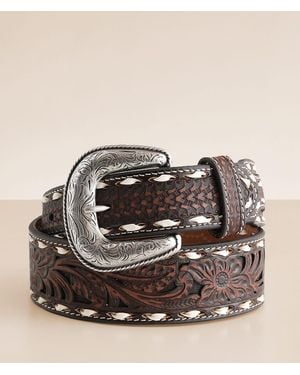 Ariat Tooled Leather Belt - Brown
