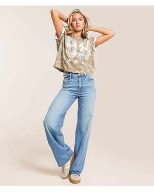 Hidden Jeans Logan Dad Stretch Jean - Blue