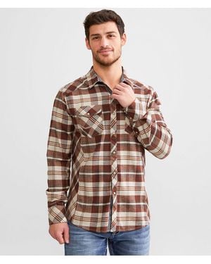 BKE Plaid Athletic Shirt - Brown