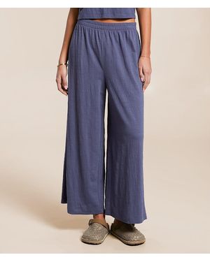 Z Supply Scout Wide Leg Cropped Pant - Blue