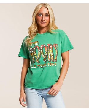 Merch Traffic The Doors 1968 Tour Oversized Band T-Shirt - Green