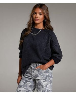 BKE Washed Pullover - Black