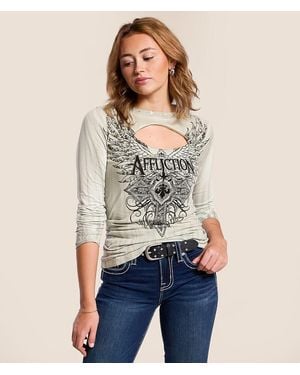 Affliction Lorielle T-Shirt - Blue
