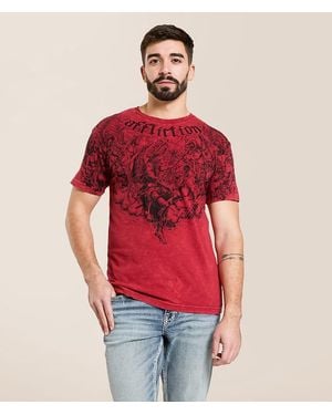 Affliction Immortal Burden T-Shirt - Red
