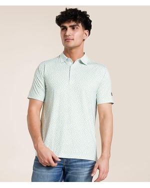 Waggle Husker Performance Polo - White