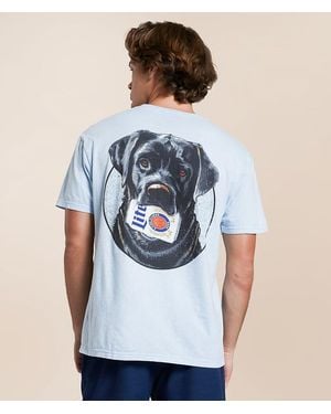 Changes Miller Lite Dog T-Shirt - Blue