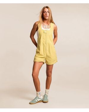 Free People Jude Overall Short - Yellow