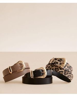 BKE 3 Pack Belt Set - Natural
