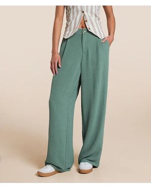 Willow & Root Crinkle Trouser Pant - Green