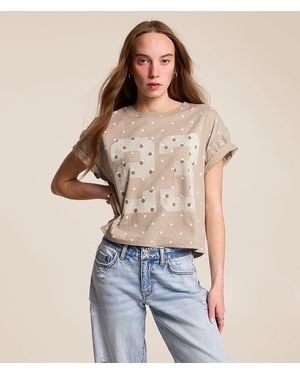 Modish Rebel 23 Polka Dot T-Shirt - Blue