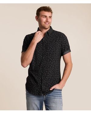 J.B. Holt Floral Standard Performance Stretch Shirt - Black