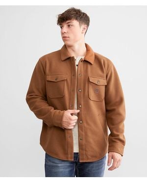 Brixton Durham Felt Stretch Shacket - Brown