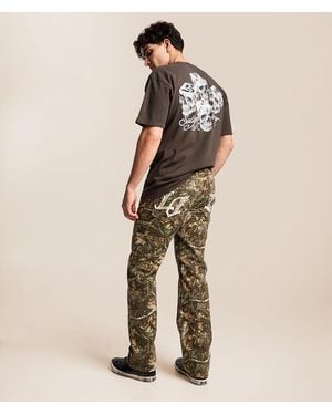 Lowe Dissent Straight Camo Jean - Natural