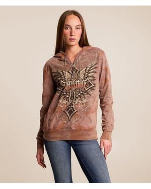 Affliction Ayelsbury Cottage Hooded Sweatshirt - Blue