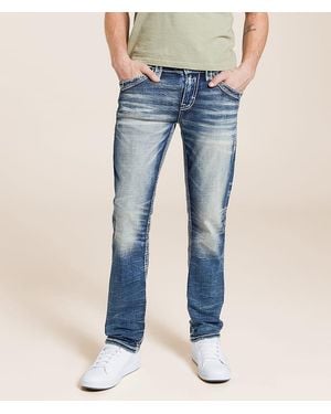 Rock Revival Maven Slim Straight Stretch Jean - Blue