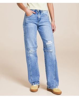 VERVET by Flying Monkey;Flying Monkey Vervet By Flying Monkey Kate Barrel Leg Stretch Jean - Blue
