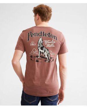 Pendleton Howling Wolf T-Shirt - Red