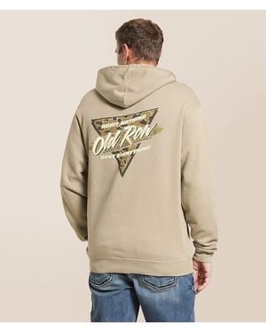 Old Row Retro Triangle Camo Hooded Sweatshirt - Natural