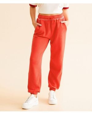FITZ + EDDI Contrast Stitch Sweatpant - Red