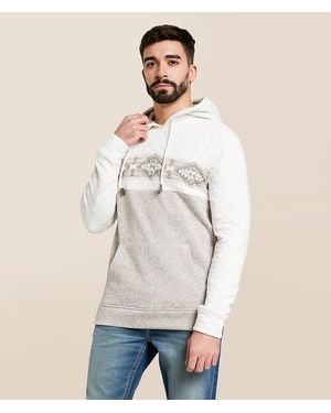 Gentry County Pieced Southwestern Hoodie - Natural