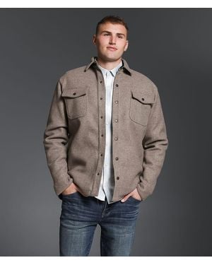 Outpost Makers Oatmeal Fleece Shacket - Gray
