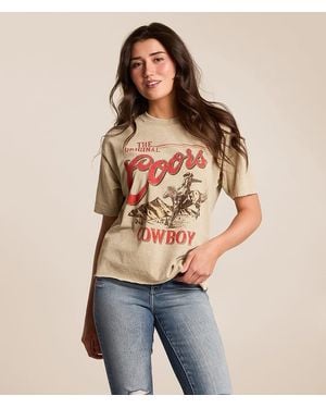 Changes Coors Cowboy Oversized T-Shirt - Natural