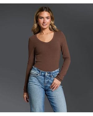 Buckle Black Zoey Top - Gray