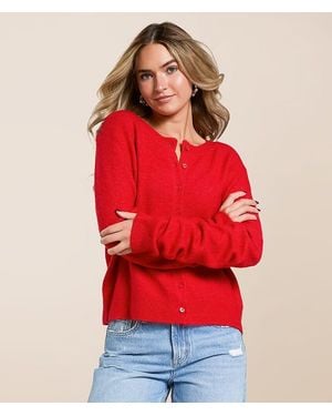 Z Supply Medina Cardigan Sweater - Red