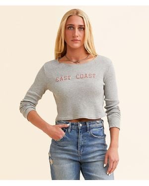 FITZ + EDDI Waffle Top - Gray