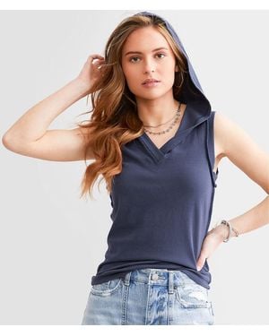 BKE Hooded Tank Top - Blue