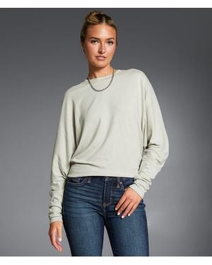 Buckle Black Marled Top - Gray