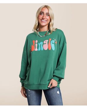 Modish Rebel Jingle All The Way Pullover - Green