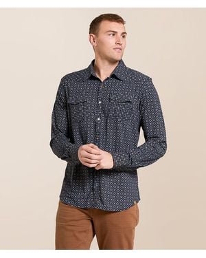 Gentry County Aztec Athletic Stretch Shirt - Blue