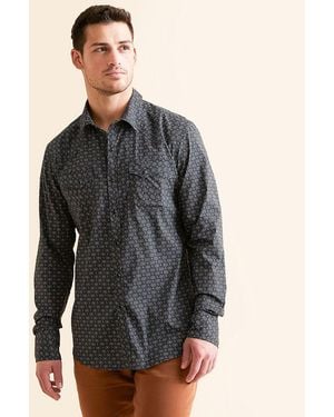 Gentry County Western Athletic Performance Stretch Shirt - Gray