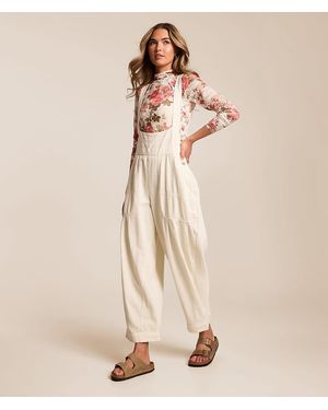 Free People Felix Taper Overalls - Natural