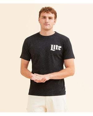 Changes Miller Lite Two Tone T-Shirt - Black