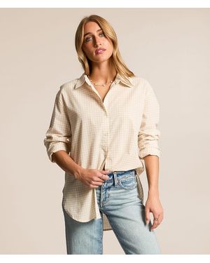 Z Supply Seaport Gingham Blouse - Natural