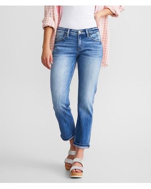 KanCan Signature;KanCan Kan Can Signature Mid-Rise Relaxed Stretch Jean - Blue