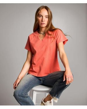 BKE Washed T-Shirt - Red