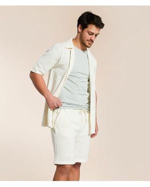 Fried Waters Crochet Shirt - Natural