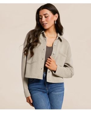 Z Supply All Day Cropped Shacket - Natural