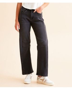 Flying Monkey High Rise Barrel Stretch Jean - Black