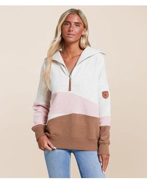 Wanakome Eevie Quarter Zip Pullover - Natural