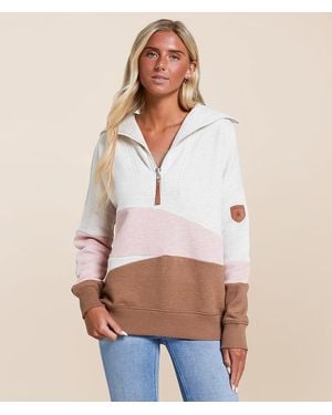 Wanakome Eevie Quarter Zip Pullover - Natural