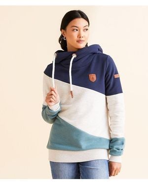 Wanakome Selene Asymmetrical Hooded Sweatshirt - Blue