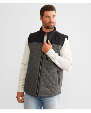 BKE Antique Wool Blend Vest - White